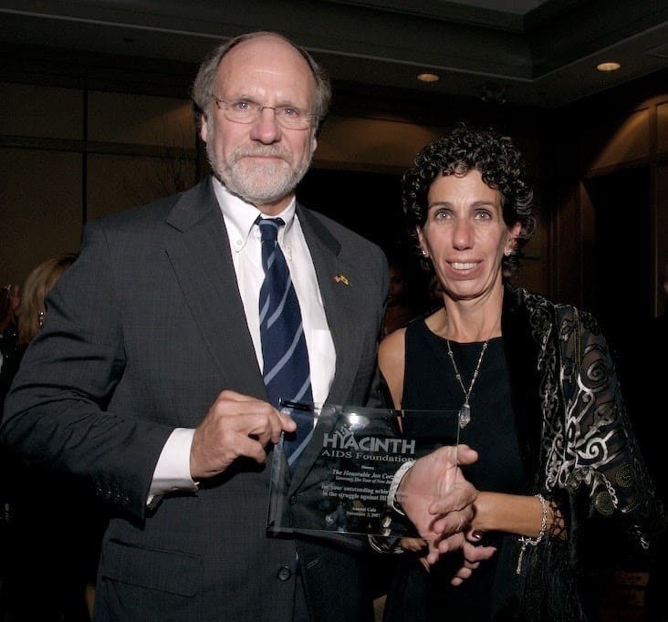 New Jersey Governor Jon Corzine with Riki Jacobs in 2007.